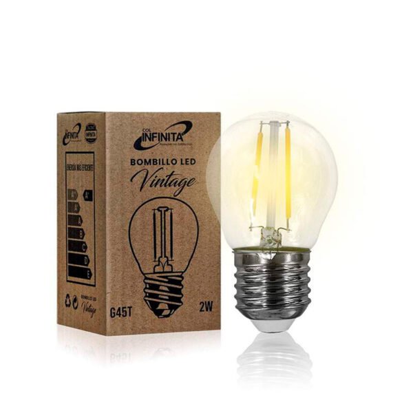 BOMBILLO LED VINTAGE AMBAR 2W (INFG45)