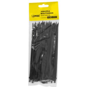 AMARRA PLASTICA UDUKE NEGRA 2.5X150MM (15 CM) (100 UNDS) (HT70031)