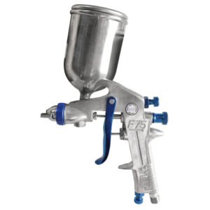 AEROGRAFO UDUKE PROFESIONAL USA VASO DE 400 CC PISTOLA F-75 CROMADA (HT30561)